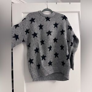 Le Lis Charcoal Star Pattern Sweater